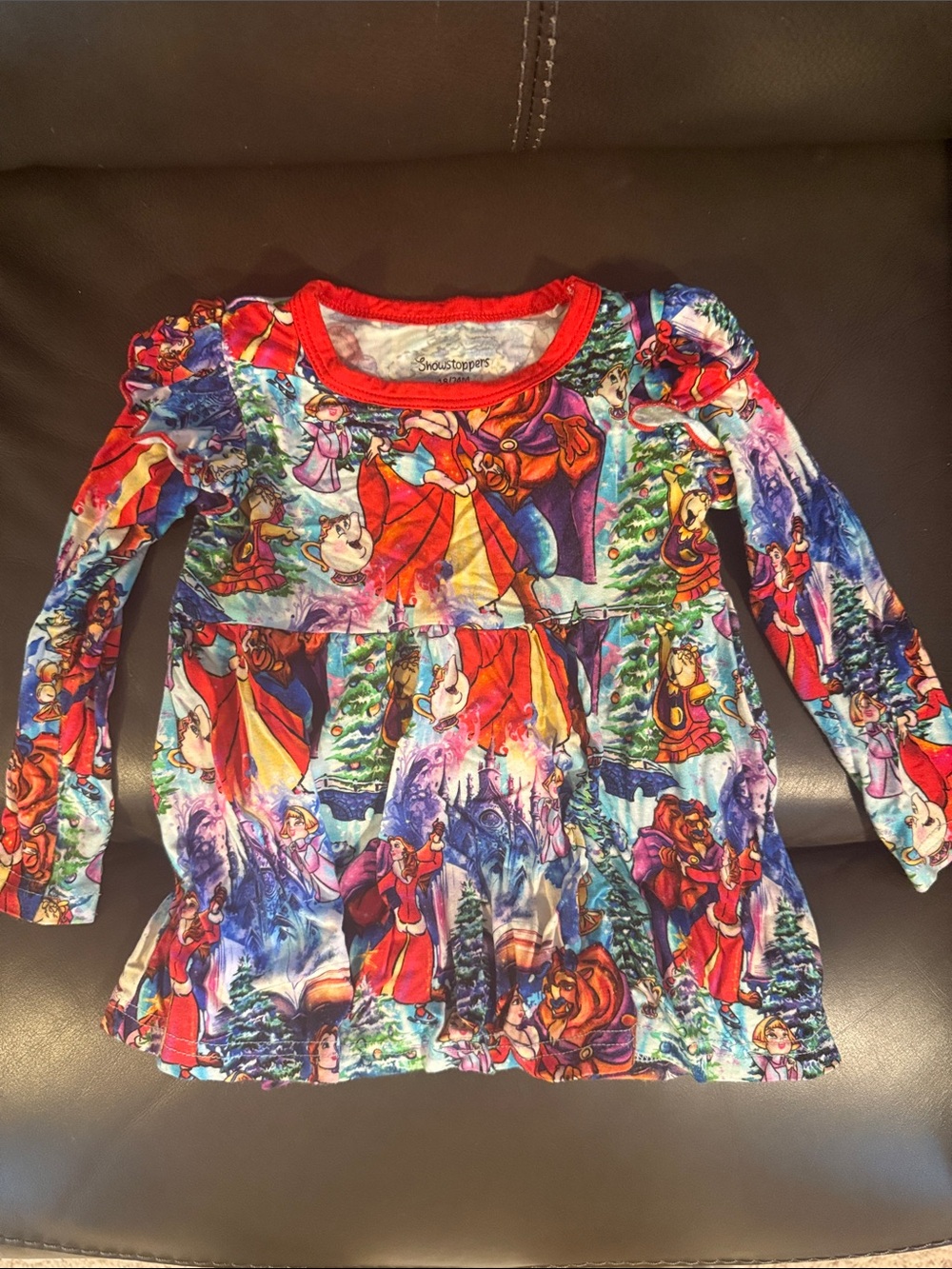 Girls' Multicolor Holiday Character Long-Sleeve Top by Jumping Beans